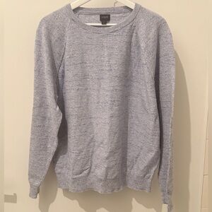 Jcrew men’s blue heathered cotton sweater size XL